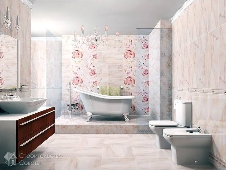 Как положить плитку в ванной комнате