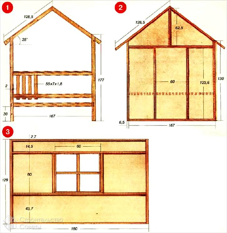 Детский домик на даче чертежи схемы