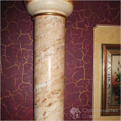 Красивая двухслойная потрескавшаяся текстура