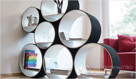 Из круглых модулей