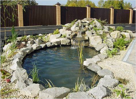 Пруд для украшения сада