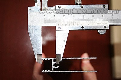 Разметка места крепления профиля