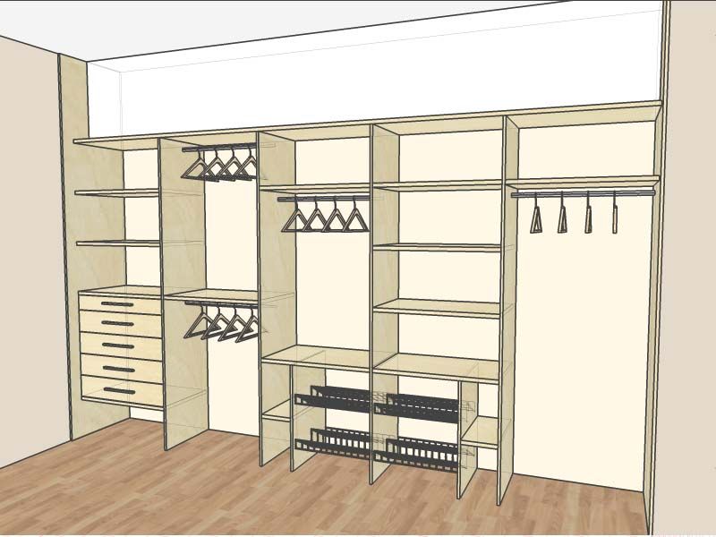 Как сделать встроенный шкаф купе-идеи, чертежи, пошаговая инструкция, советы
