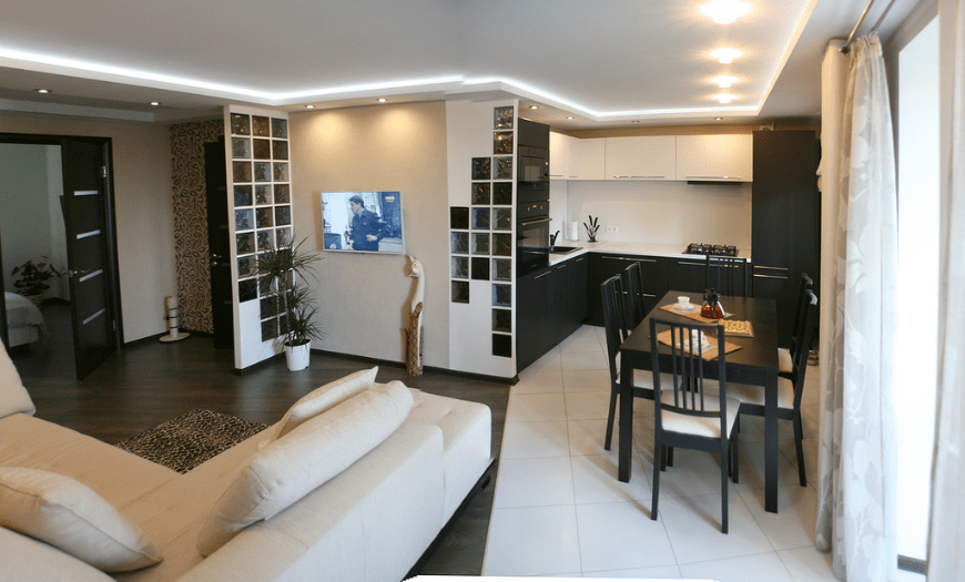 Дизайн кухни-гостиной [2022]: 230+ фото красивых интерьеров