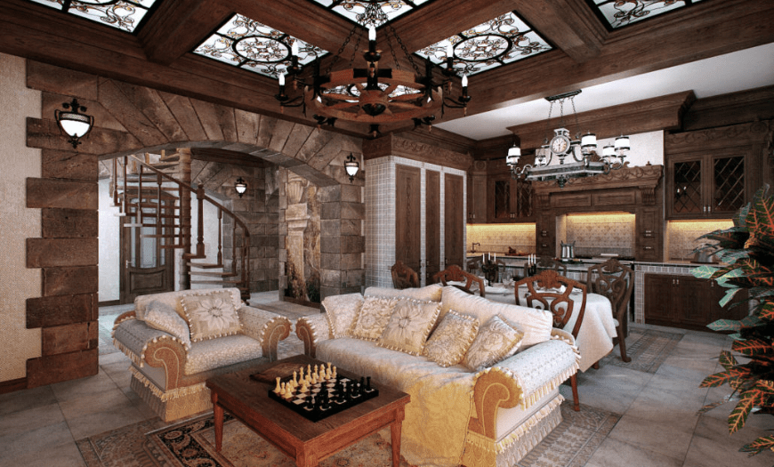 Интерьер в стиле Шале