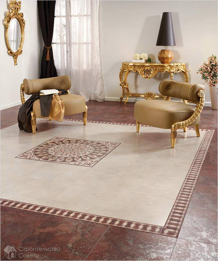 Рисунки укладки плитки на пол