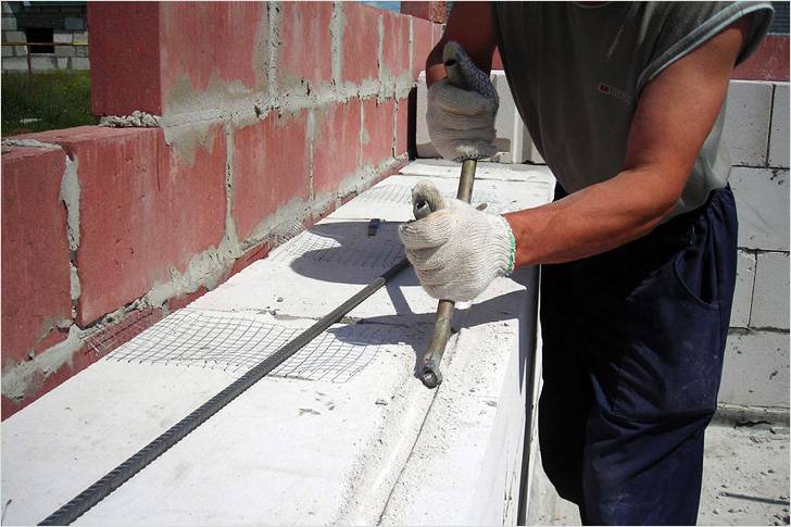 Как армировать кладку из газобетона