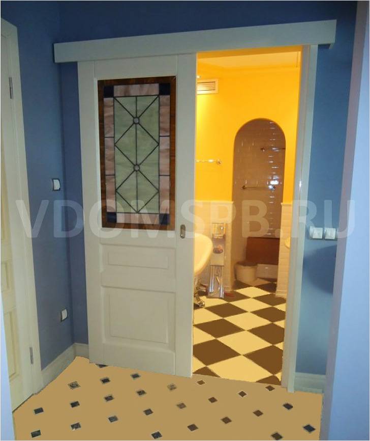 Раздвижная дверь в ванную комнату