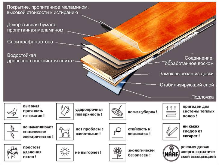 Устройство и характеристики ламината