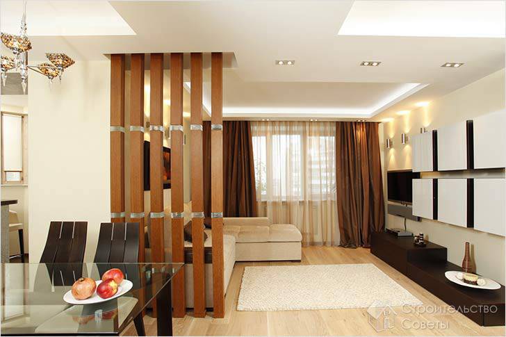 Как зонировать однокомнатную квартиру