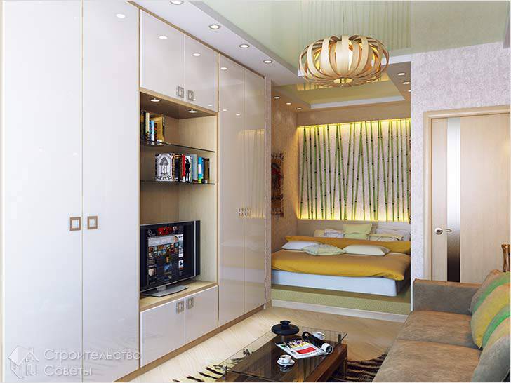 Как зонировать однокомнатную квартиру