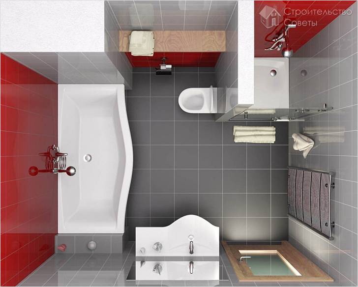 Перепланировки ванной комнаты
