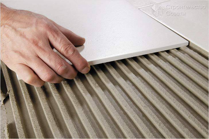 Определение расхода плиточного клея