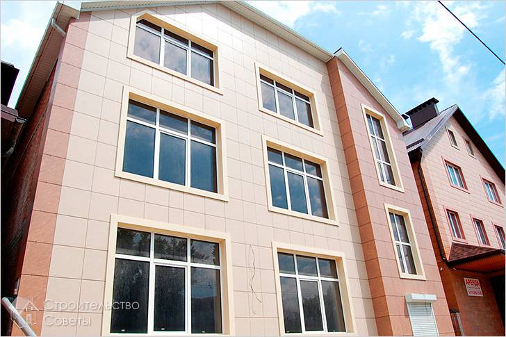 Обустройство вентилируемого фасада из керамогранита