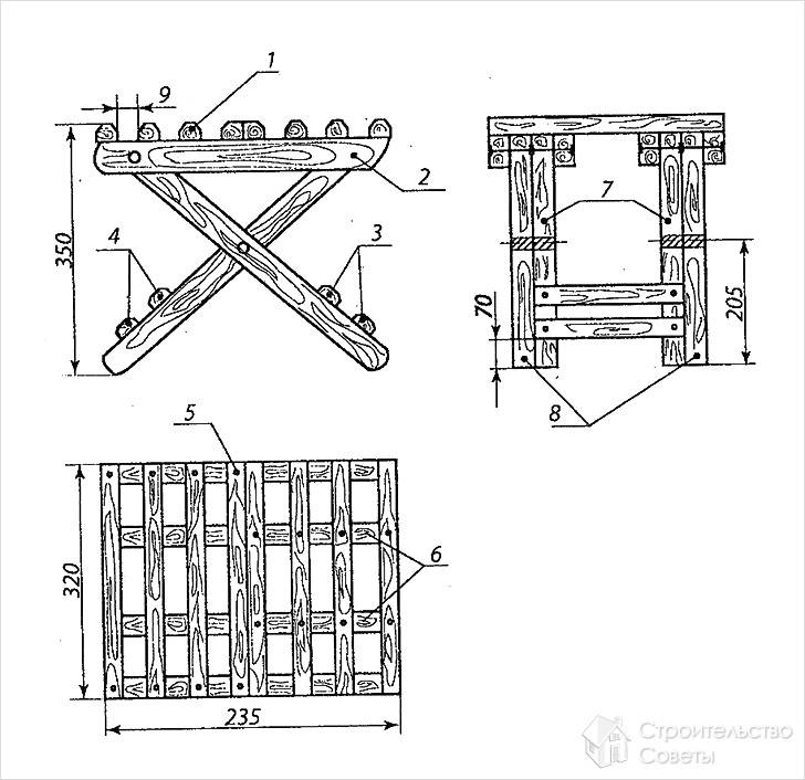 Мебель для беседки своими руками