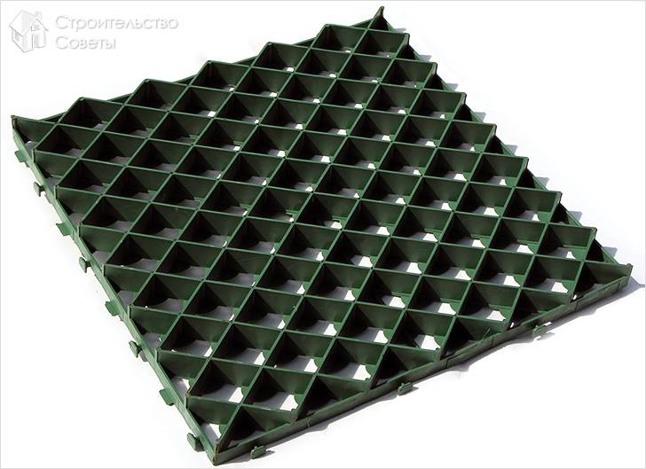 Пластмассовая газонная решетка