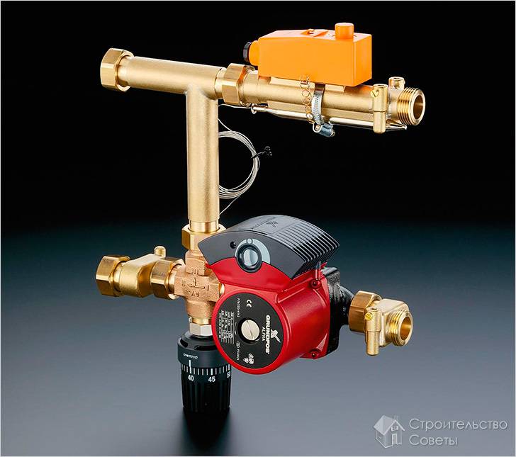 Коллектор регулировки подогрева воды