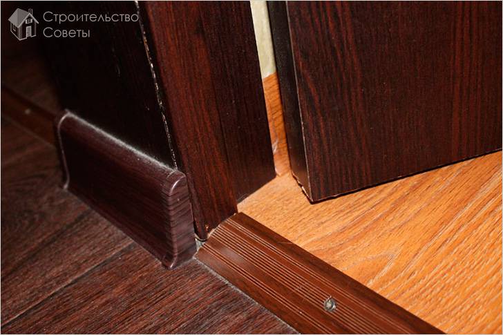 Укладка ламината в дверном проеме