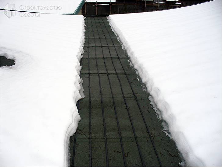 Обогрев дорожки