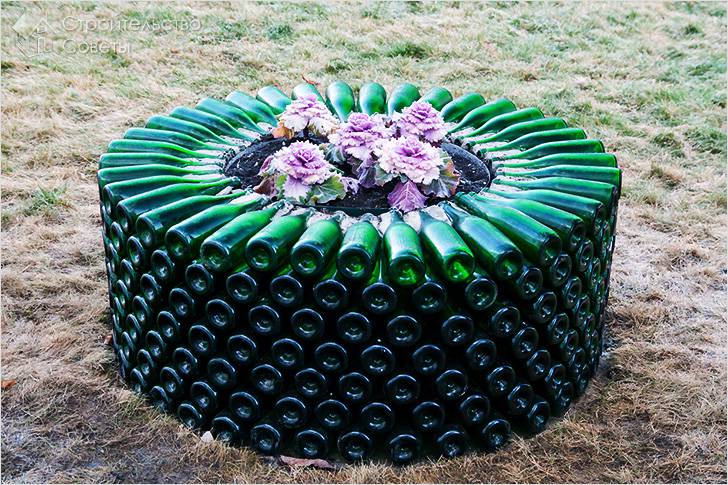 Уникальное бутылочное ограждение