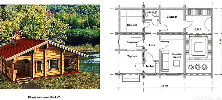 Баня из бруса своими руками