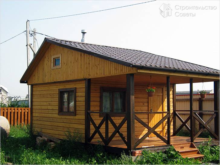 Баня из бруса своими руками