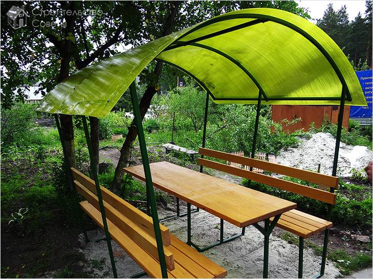 С арочной крышей из поликарбоната