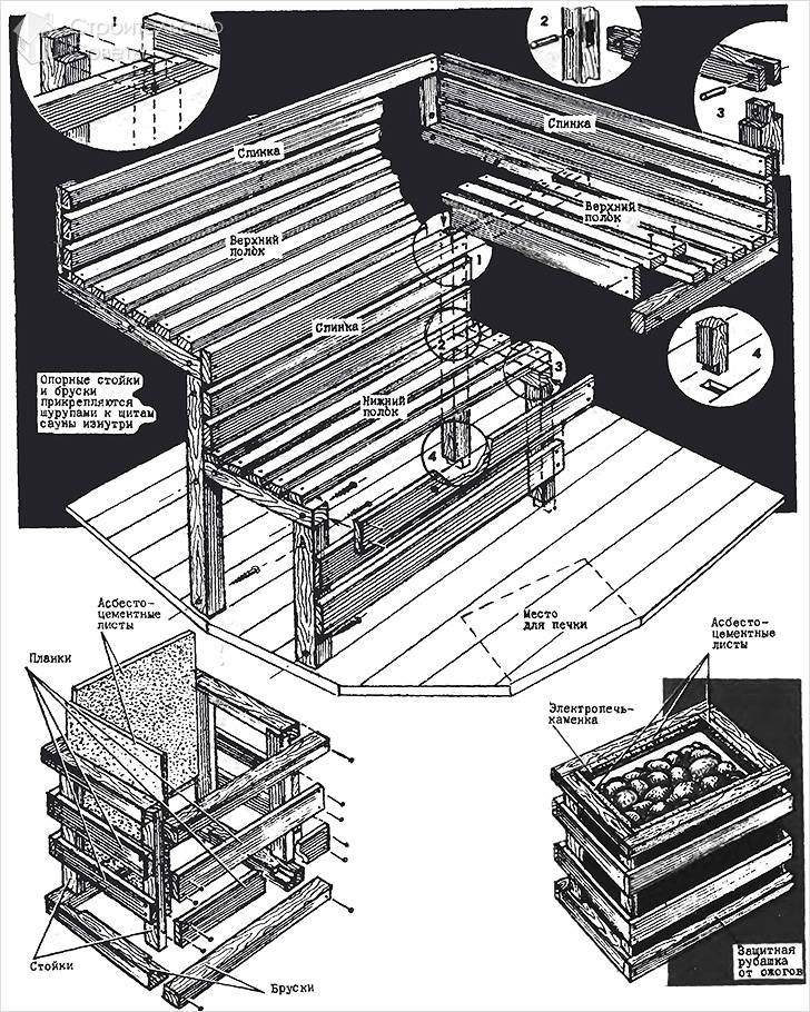 Чертеж полок