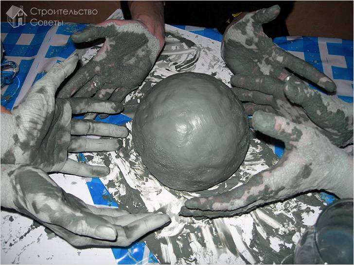 Шарик из глины