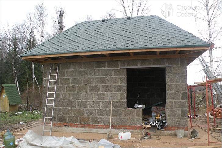 Баня из арболита