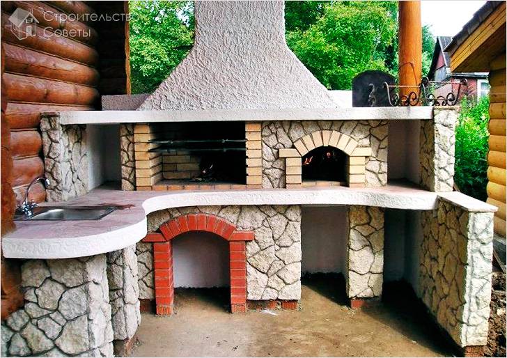 Беседка с барбекю своими руками