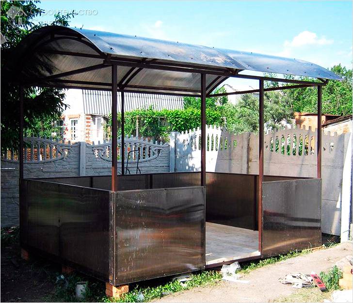 Беседка из металла своими руками