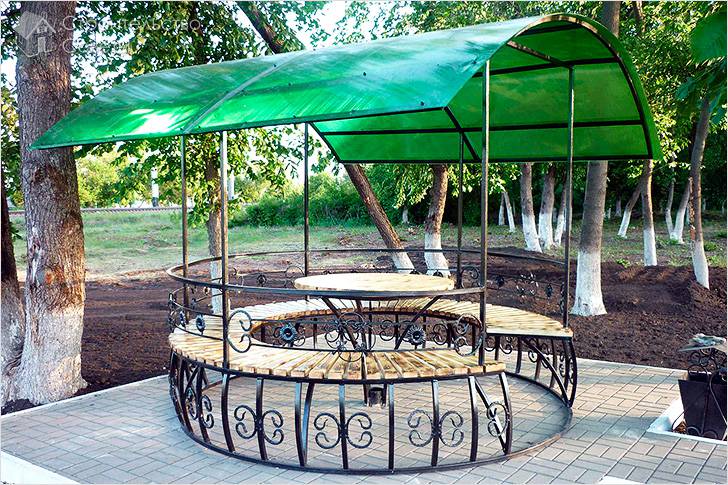 Беседка из металла своими руками