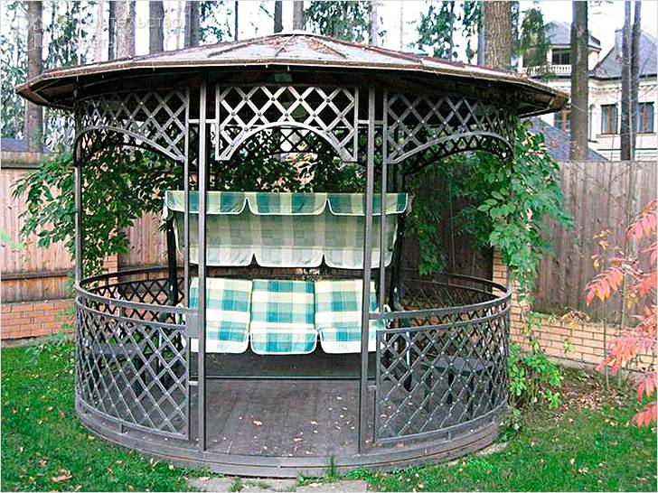 Беседка из металла своими руками