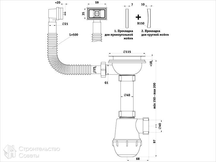 С переливом