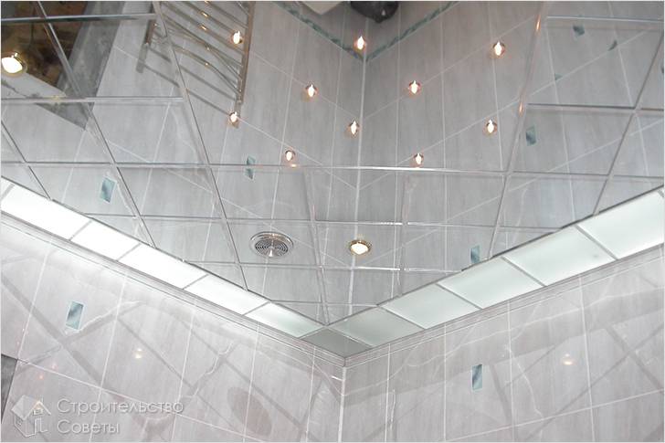 Зеркальный потолок своими руками