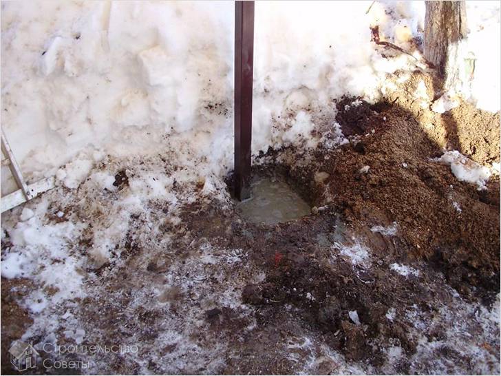 Бетонирование столбов