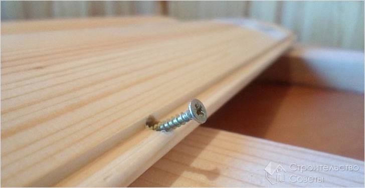Крепление блок-хауса на саморез