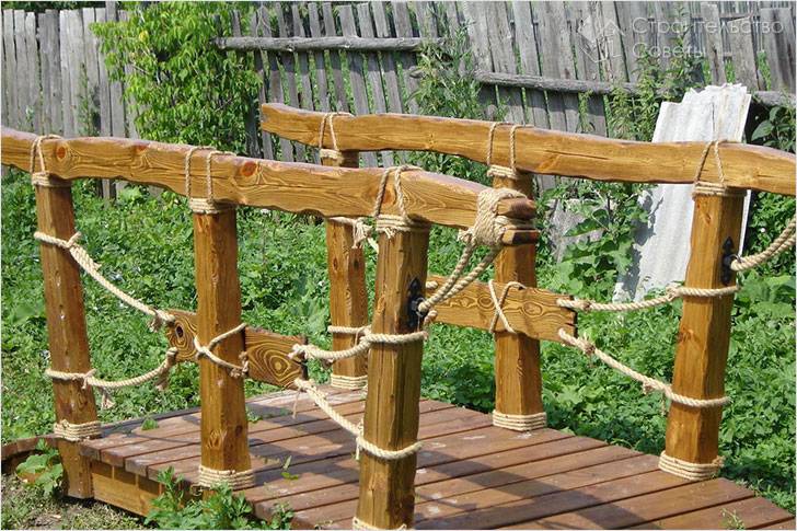 Мостики на даче своими руками