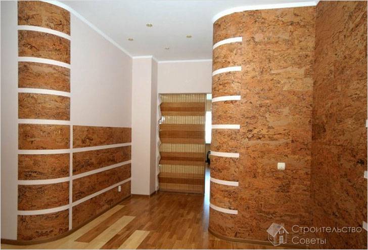 Как клеить пробковые обои