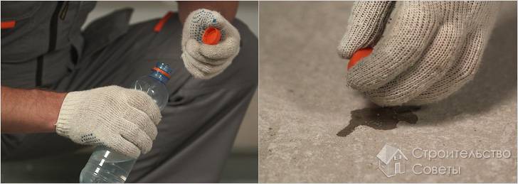 Определение впитывающей способности основания