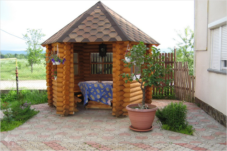 Шестигранная беседка своими руками