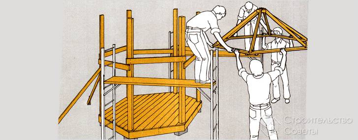 Монтаж кровли