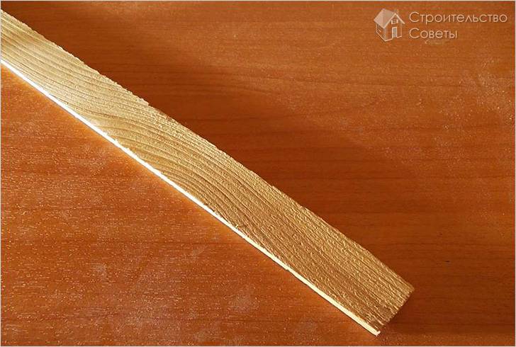 Из таких реек будем делать ширму