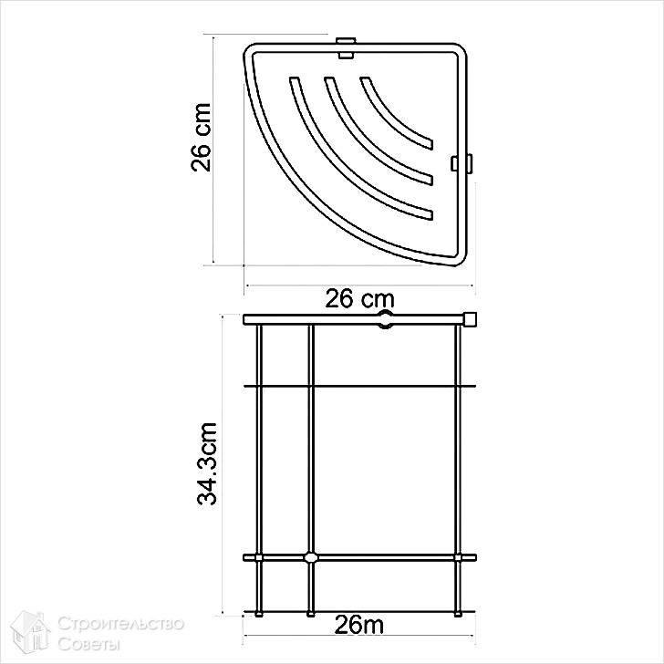 Как сделать угловую полку