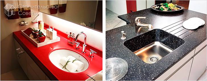 Столешницы для ванны и кухни