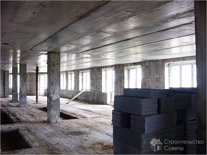 Применение материала в многоэтажном строительстве