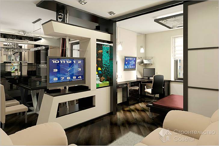 Как обустроить квартиру студию