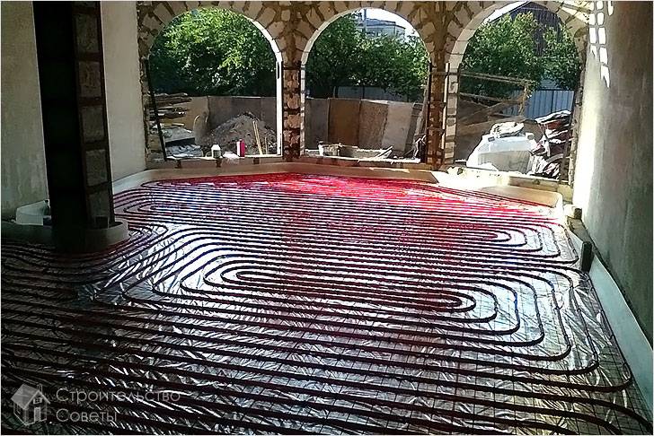 Теплый пол в частном доме