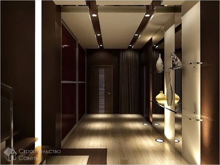 Как сделать потолок в коридоре